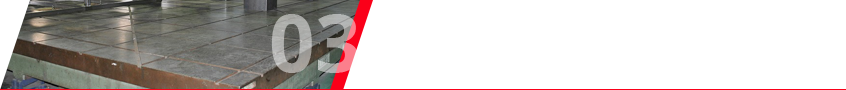 縦4m×3mの定盤などお客様のニーズに応える充実した設備！